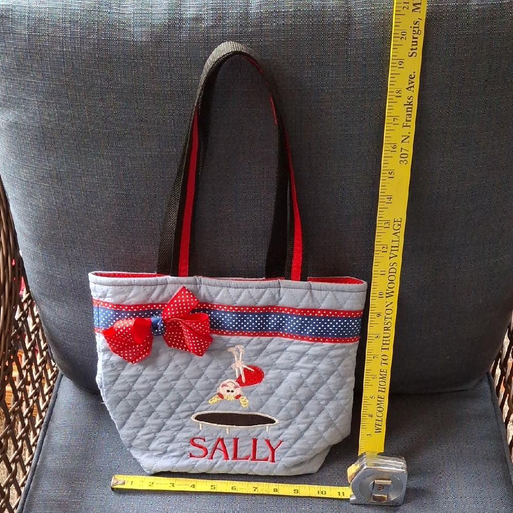 Personalized "Sally" Gymnastics Trampoline Tumbling gym tote